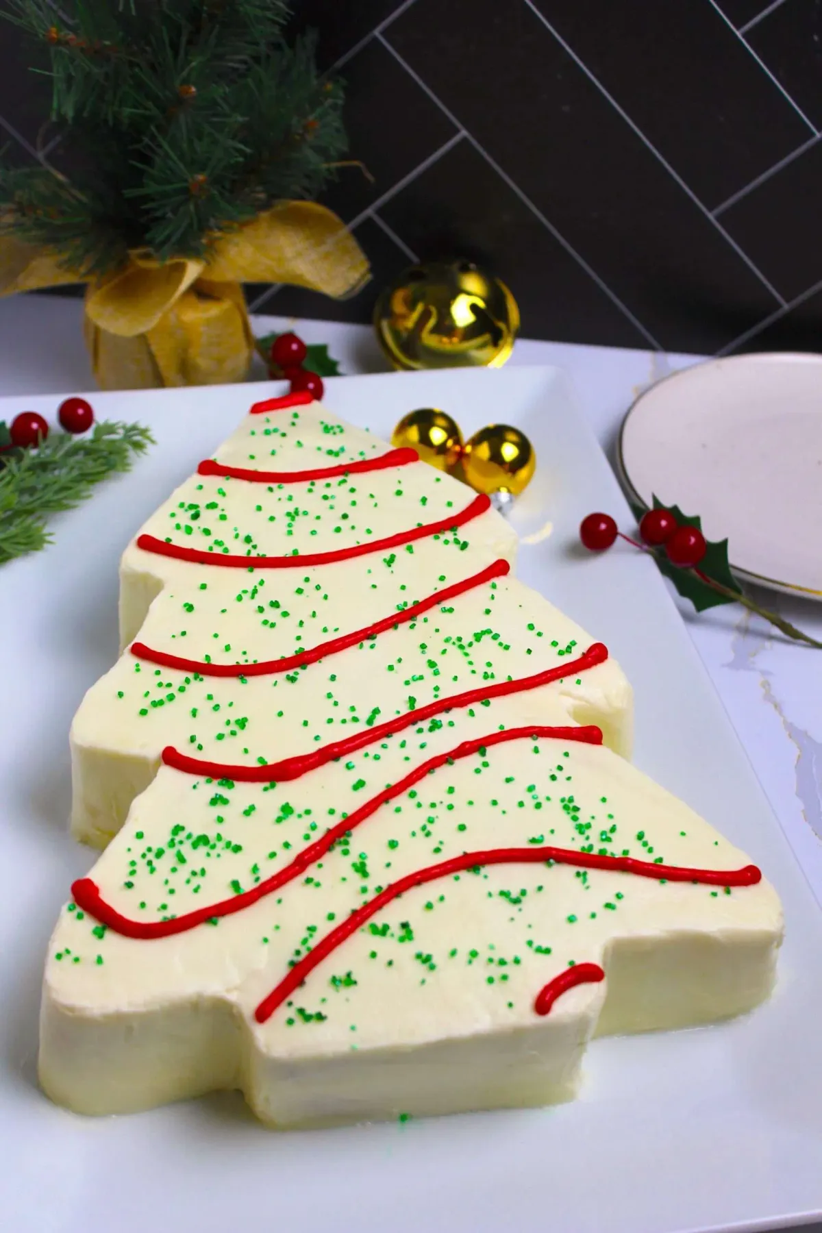 Giant Little Debbie Christmas Tree Cake - The Squeaky Mixer