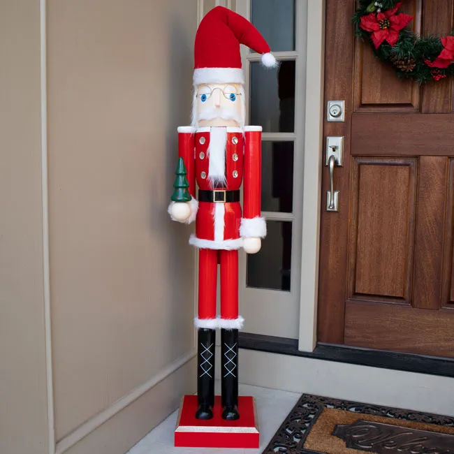 GIANT Nutcracker Mr. Claus Statue by Prime Retreat at BestNest.com