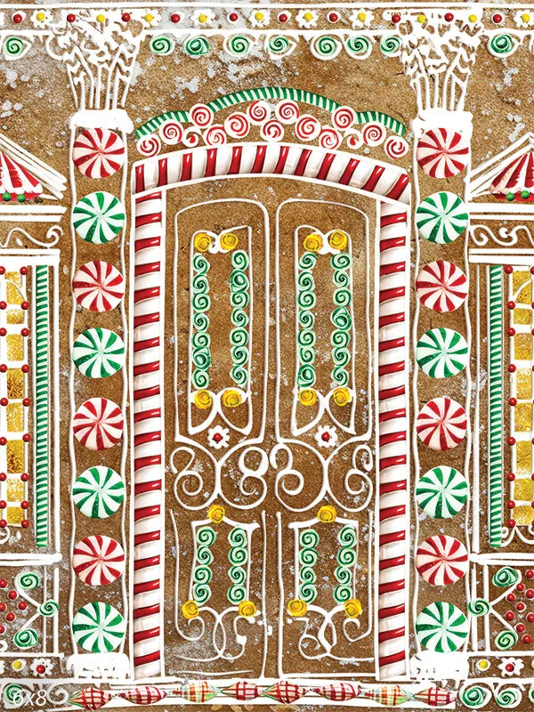 Gingerbread House Photography Backdrop