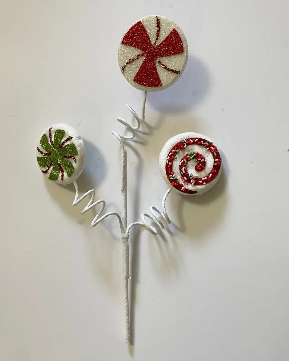 Gingerbread Peppermint Candy Pick - Festive Christmas Decor – DesignedBy  The Boss