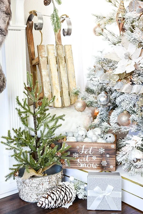 Gold and Silver Winter Wonderland Tree