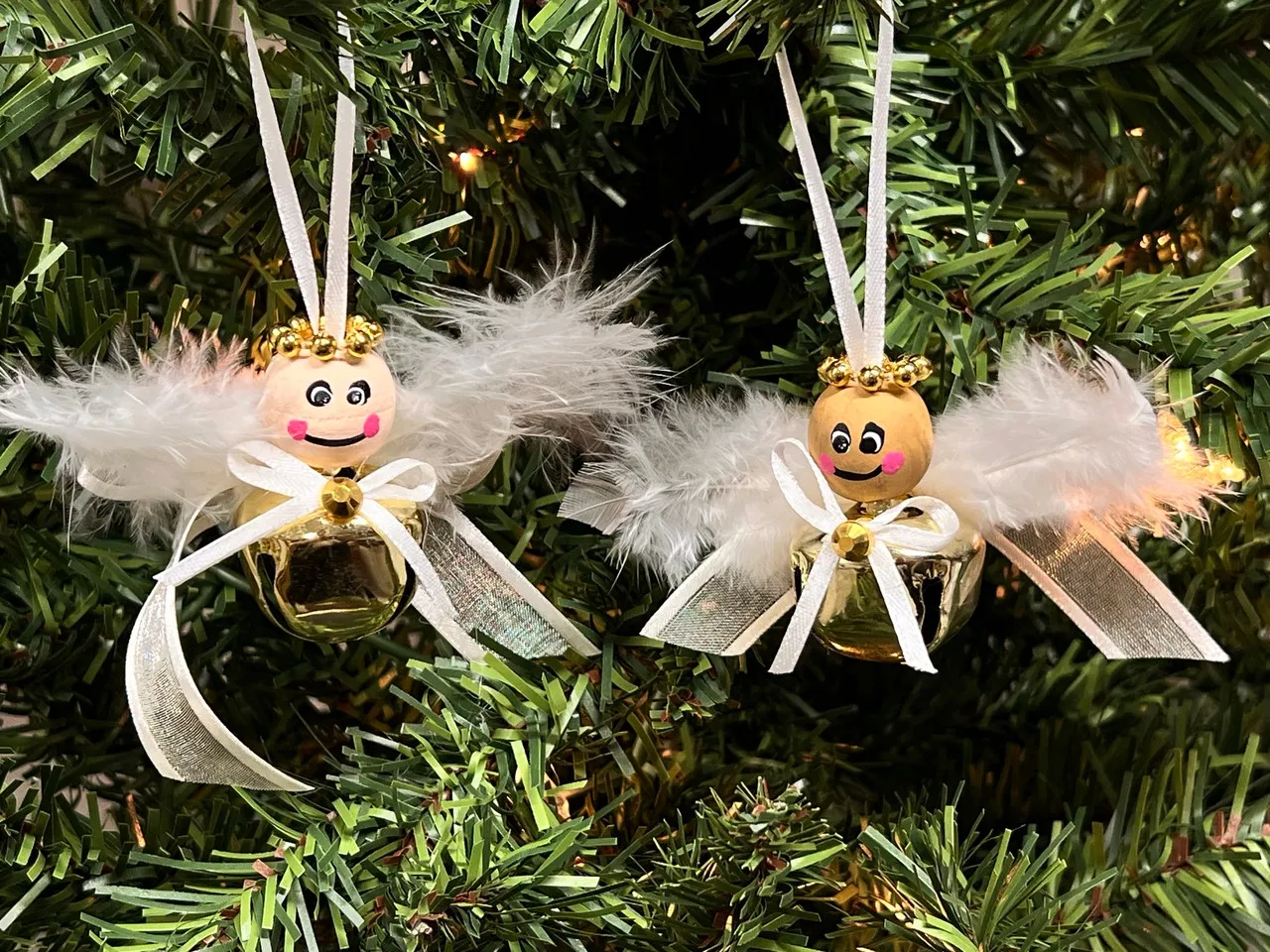 Gold Snowbell Angel Ornaments | Craft Kits - Aunt Jenny's Beads