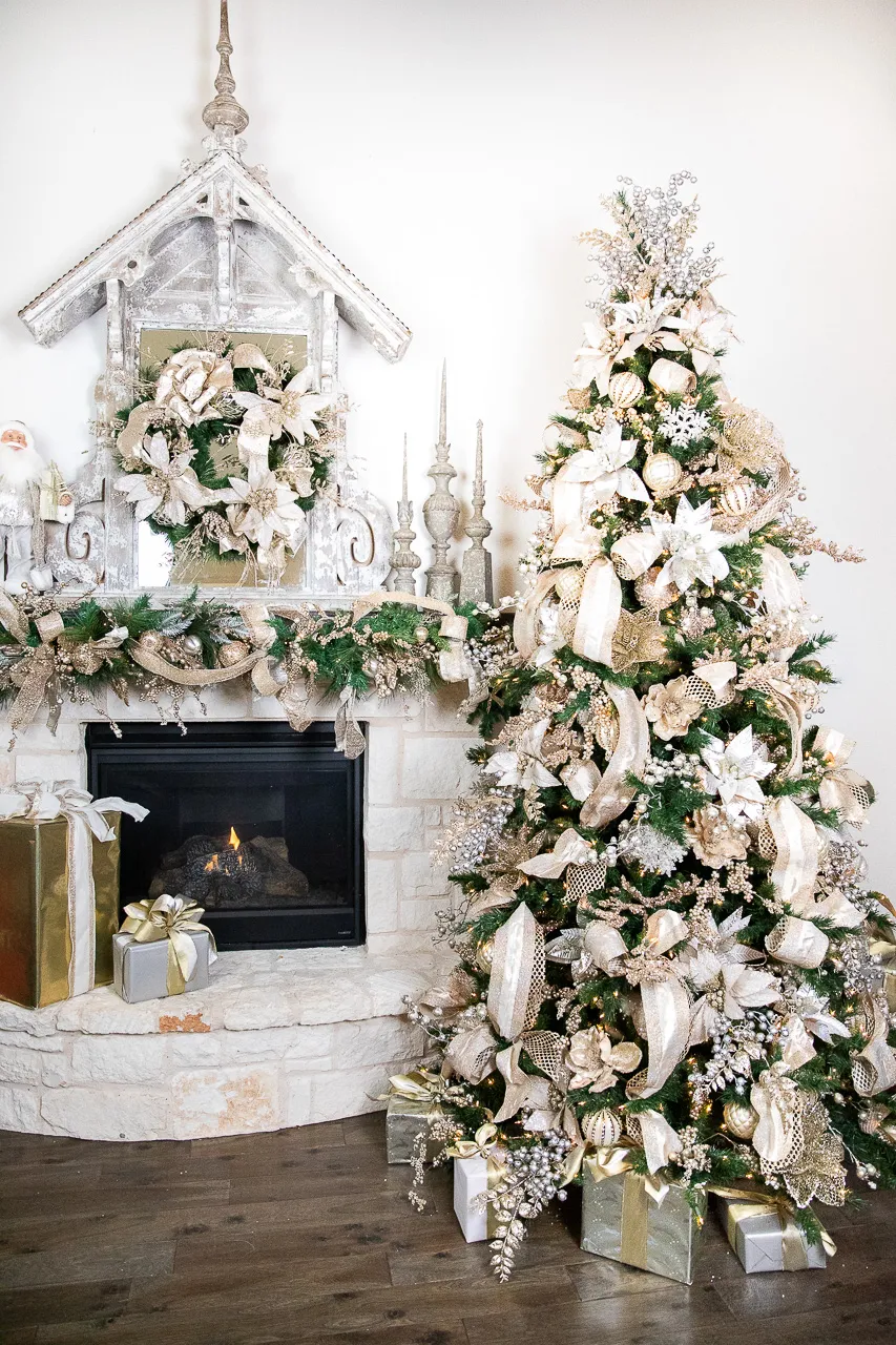 Gorgeous Gold and Silver Christmas Tree Alternatives - Decorator's Warehouse