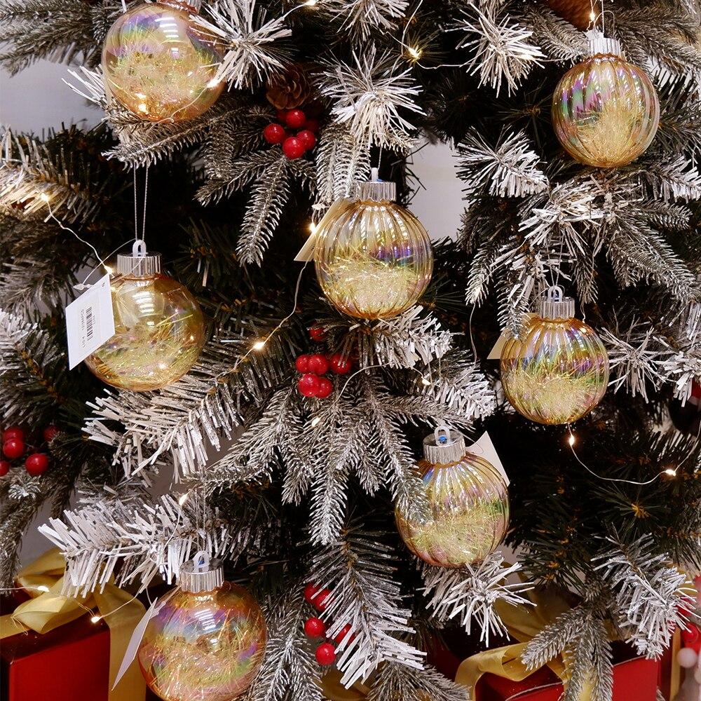 Gradient Color Christmas Balls With Light Tree Ornaments Balls Xmas  Decorations Hanging Tree Pendants New Year 2021 Gift Noel Buy cheaply on  Joom