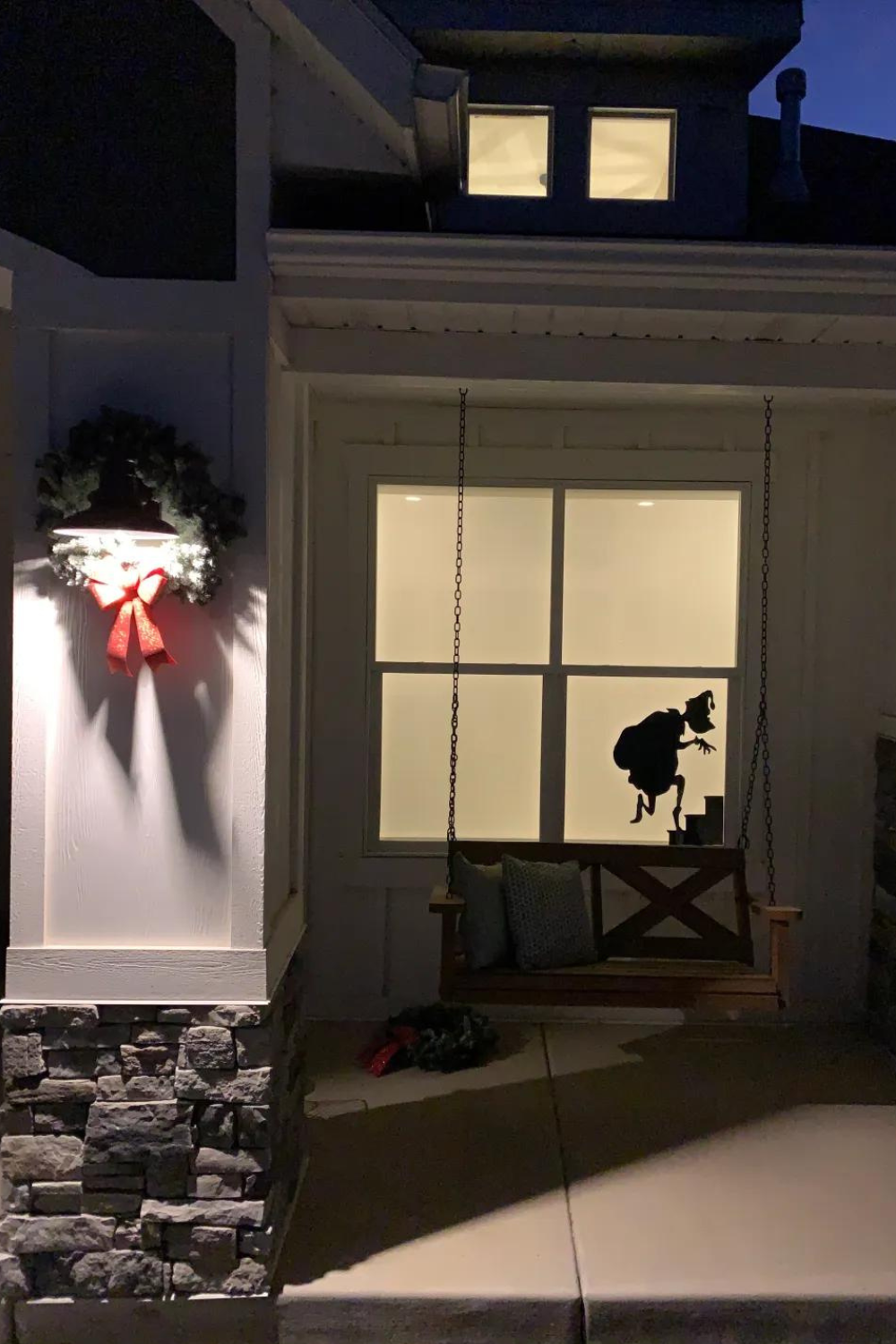 Grinch Window Silhouette Tutorial | Honey Built Home