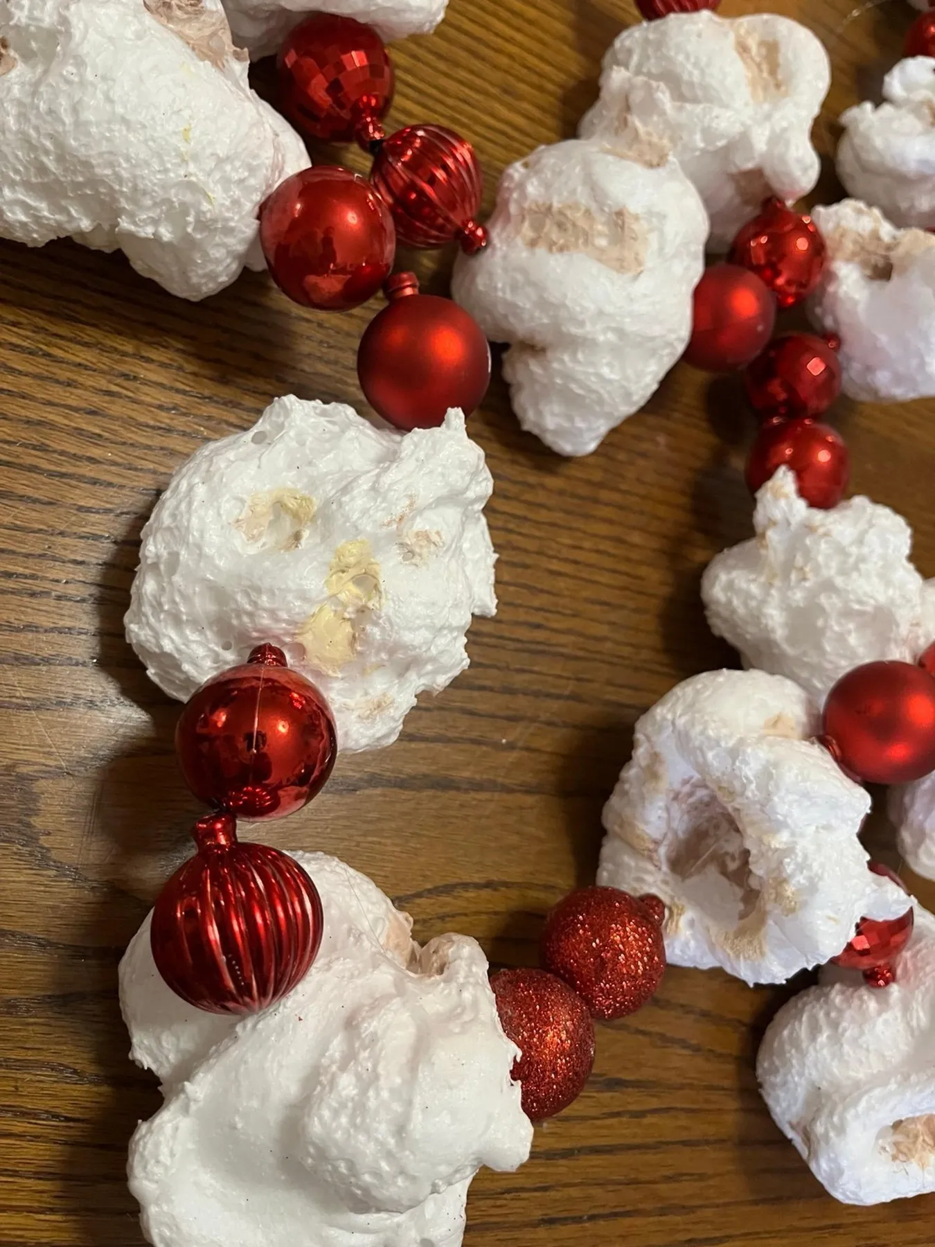 Handmade 7ft Strand Of Popcorn & Cranberry | Mercari