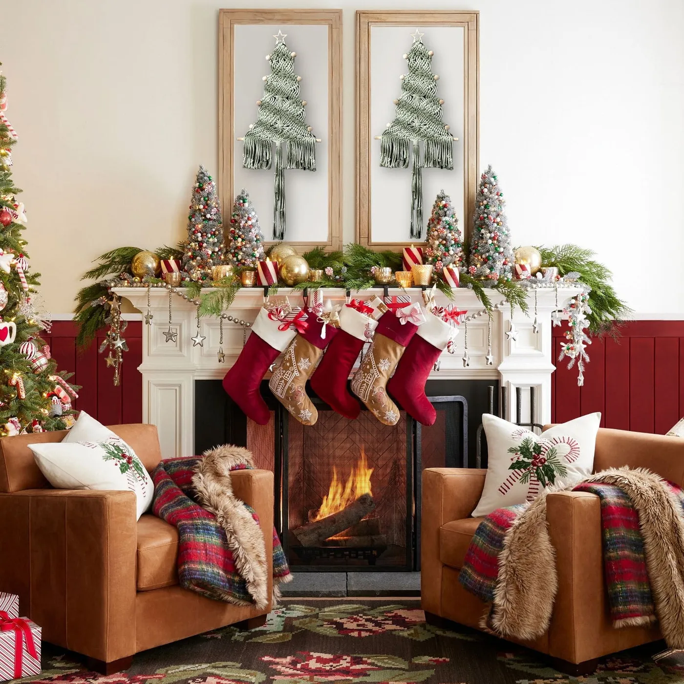Handmade Rope Woven Christmas Tree Tassel Ornament Hanging Decoration for  Holiday Home Party Wall Fireplace Festive Decorations - Walmart.ca