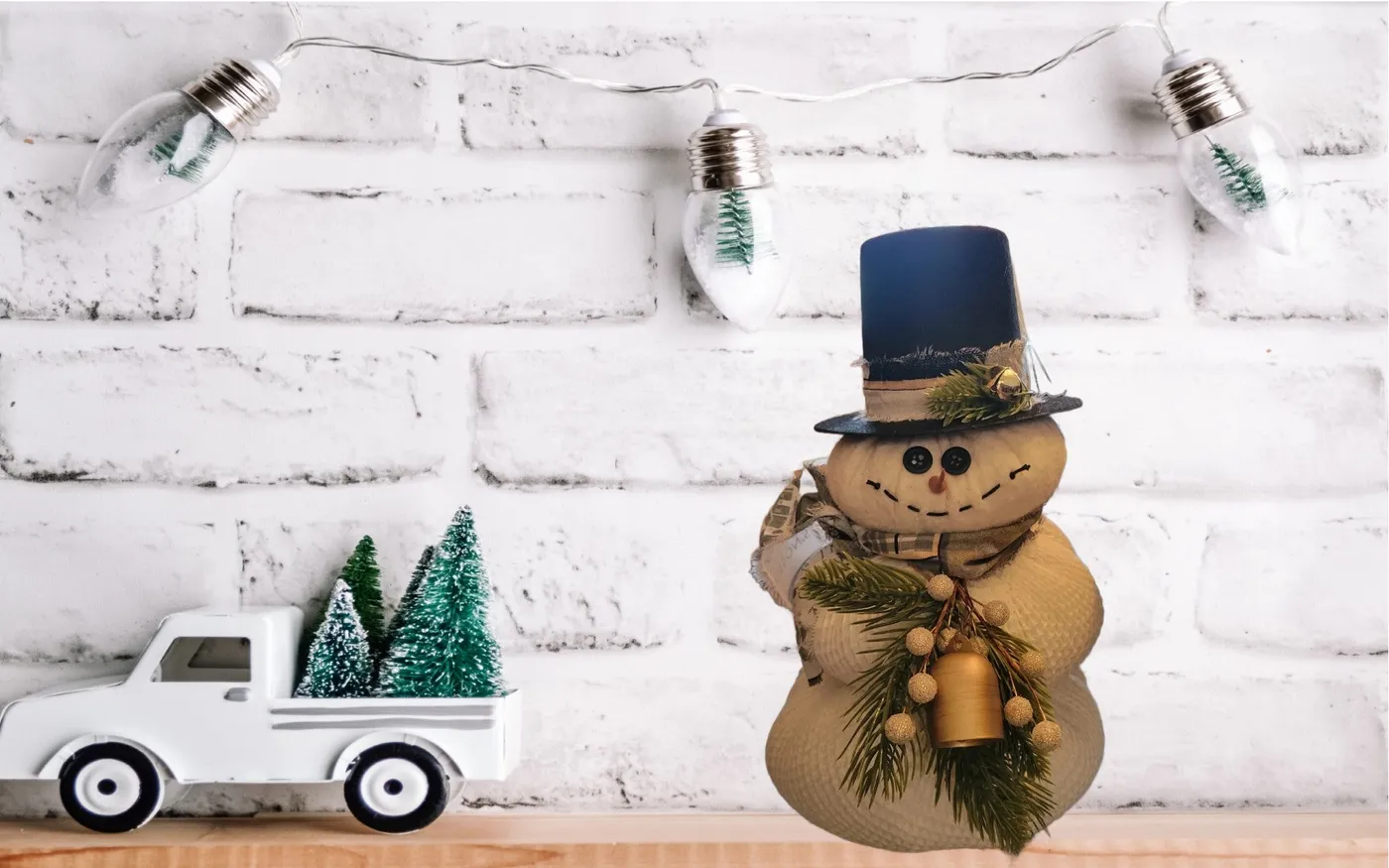 Handmade Snowman Decor with Top Hat - Rustic Christmas – Jillians Country  Home