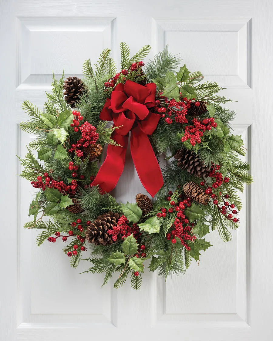 Holiday & Christmas Wreaths, Garlands, Swag & Teardrops at Petals.com