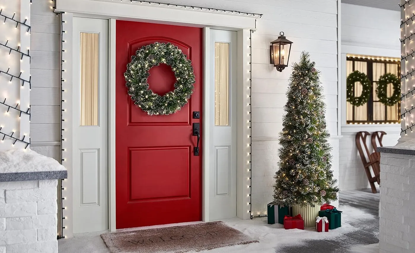 Holiday Decor Front Gate Christmas Tree 43 Rustic Christmas Tree Ideas That  Feel Cozy And Timeless