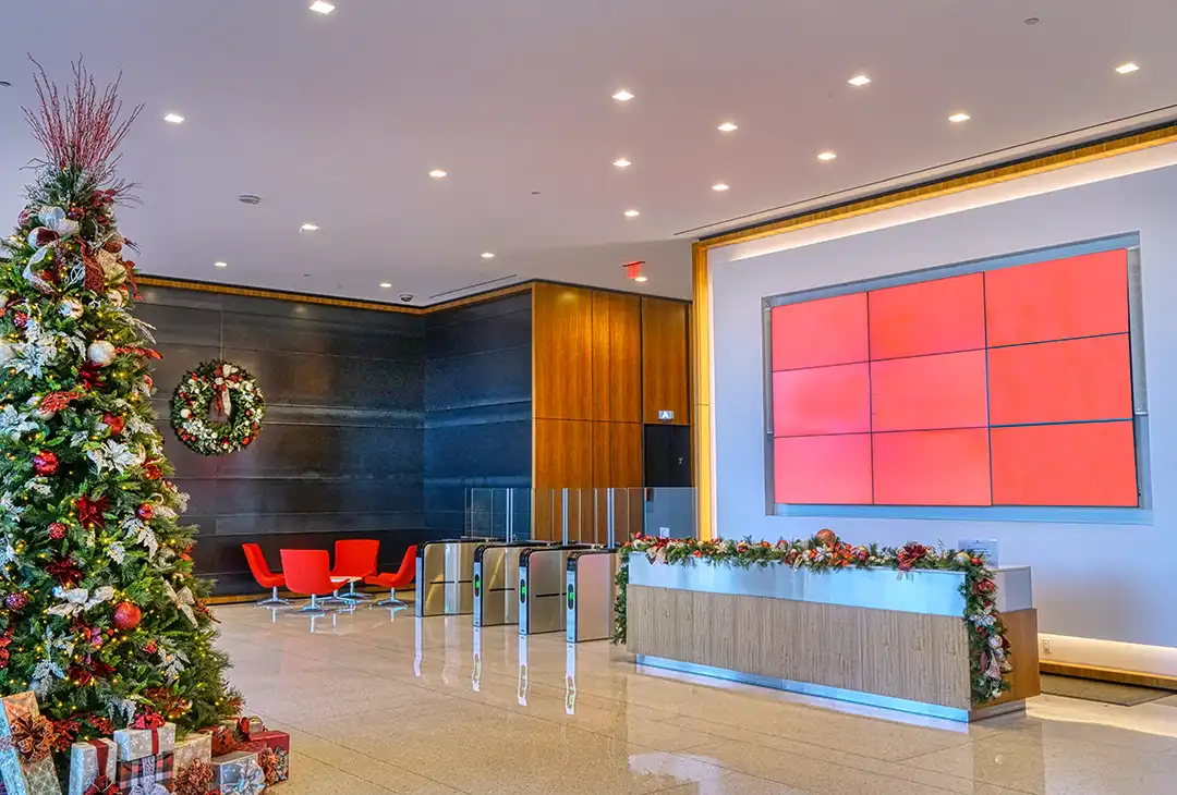 Holiday Decorating Services Office Buildings Commercial Business Lobby
