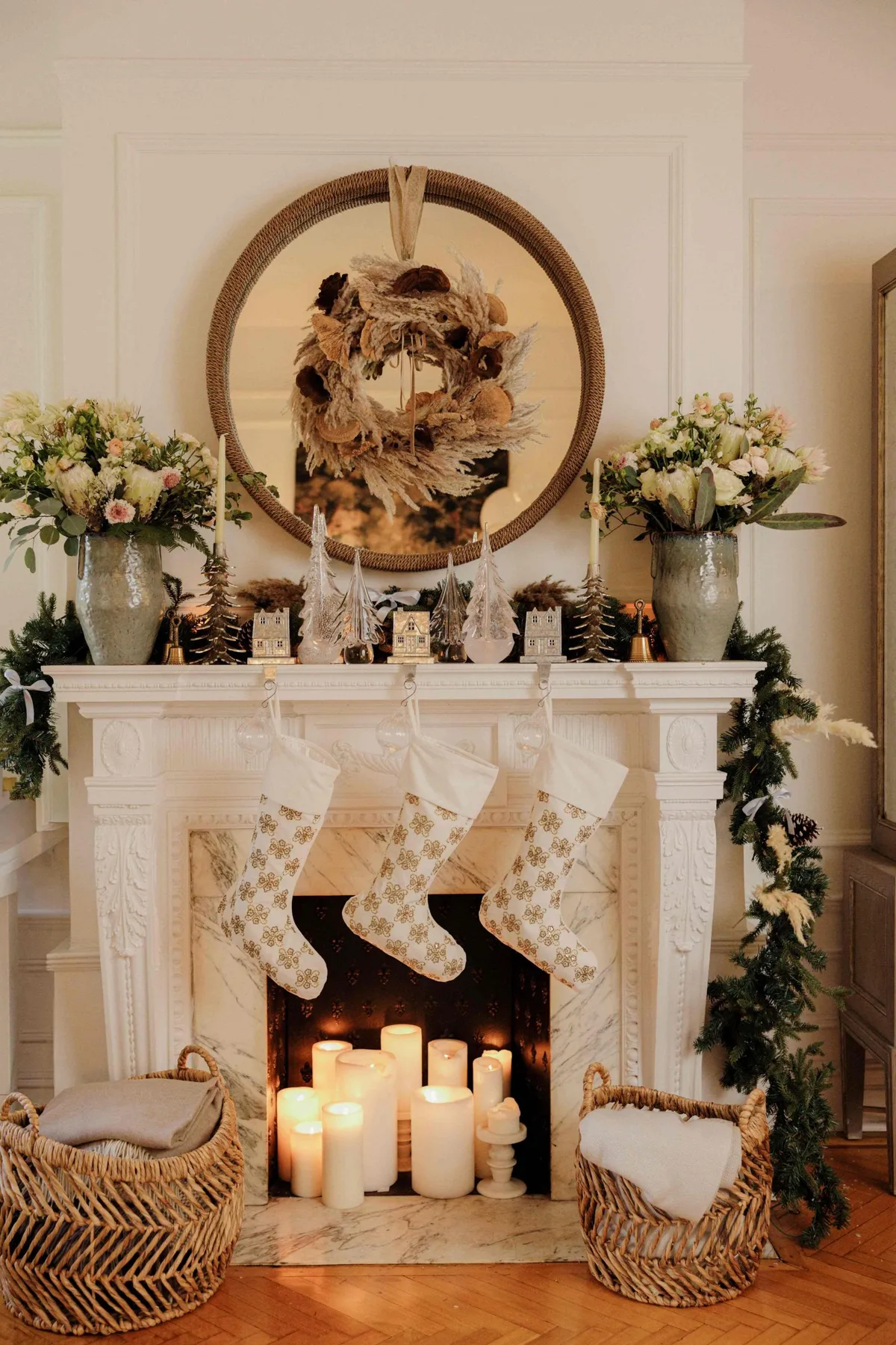 Holiday Decorations to Create a Warm, Elevated Living Room