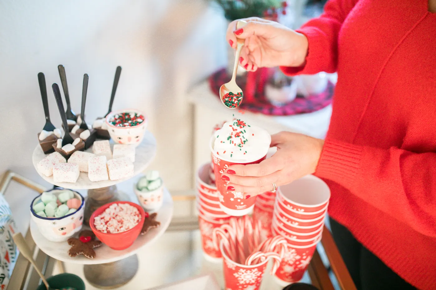 Holiday Entertaining - Hot Chocolate and Christmas Cookie Board Party -