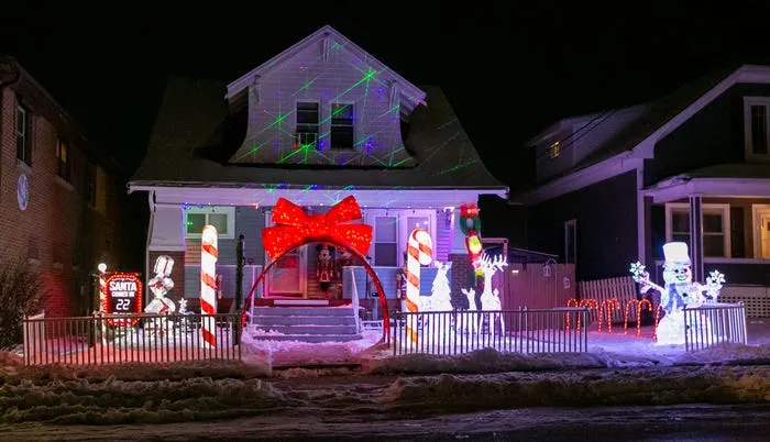 Holiday lights in the Lakeshore area make neighborhoods look festive