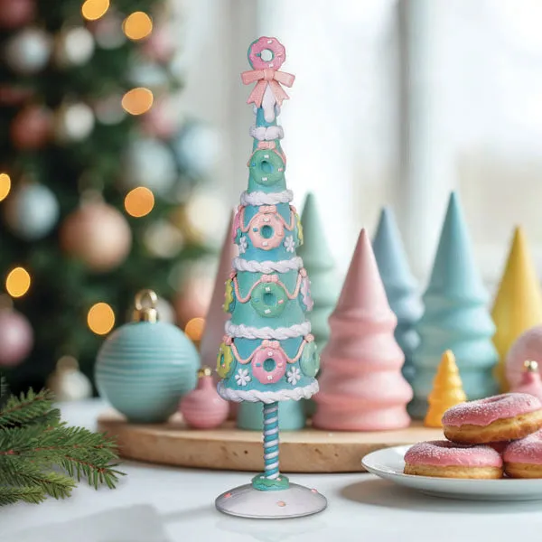 Holiday Tabletop Trees Best Choice Products Set Of Pre-Lit Hand-Painted  Ceramic Tabletop Christmas Trees