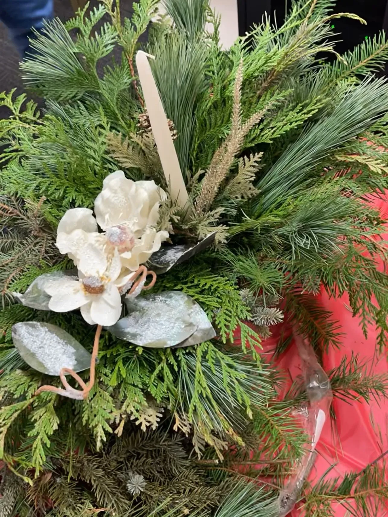 How to Create a Stunning Christmas Evergreen Centerpiece for the Holidays -  Gardening With Sharon