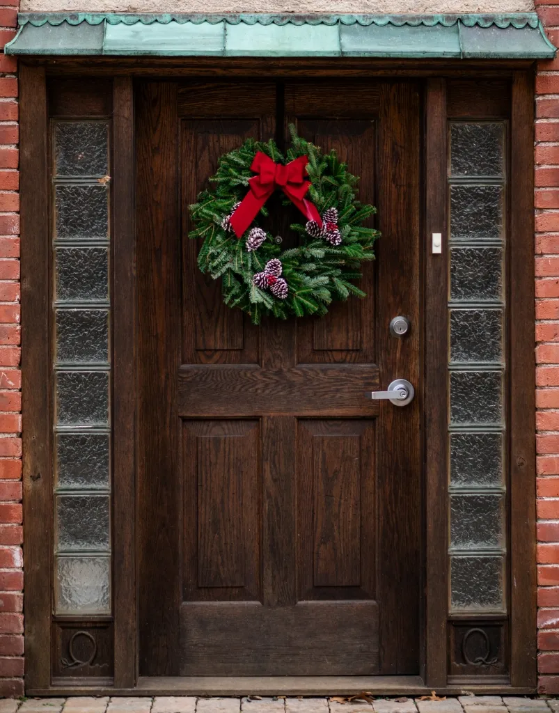 How to Deck the Front Door for the Holidays: A Dazzling Christmas Wreath