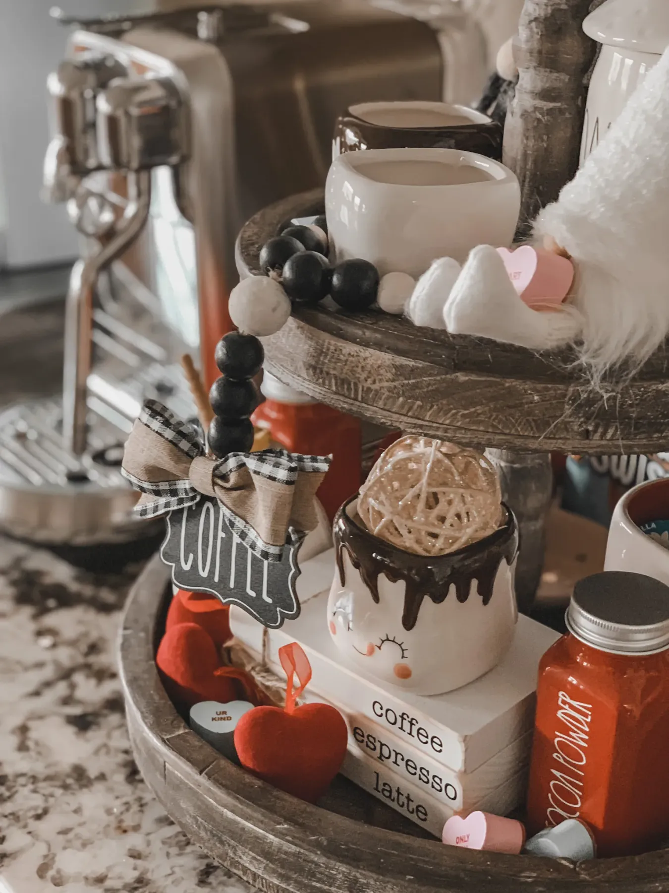 How to Decorate Your Coffee Bar for Valentine's Day -