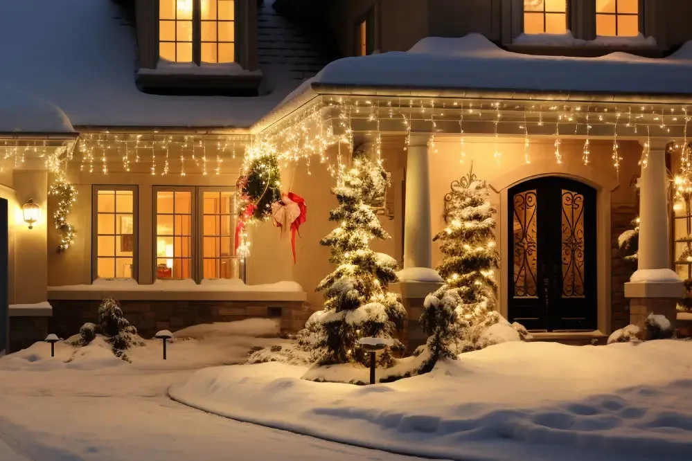 How to Hang Christmas Lights without Gutters – Ollny