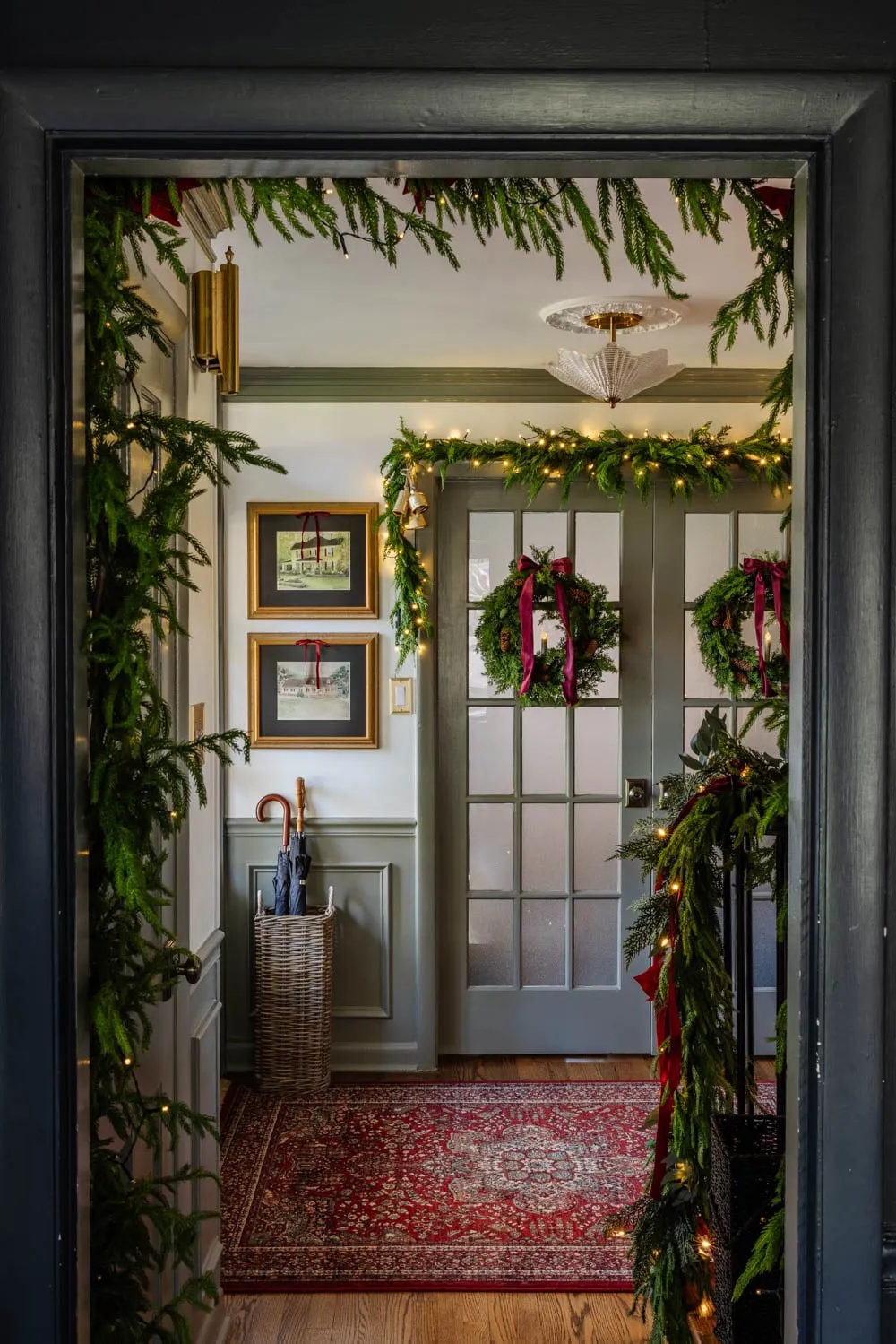 How to Hang Garland Over a Doorway (No Damage & Totally Customizable!) -  Bless'er House
