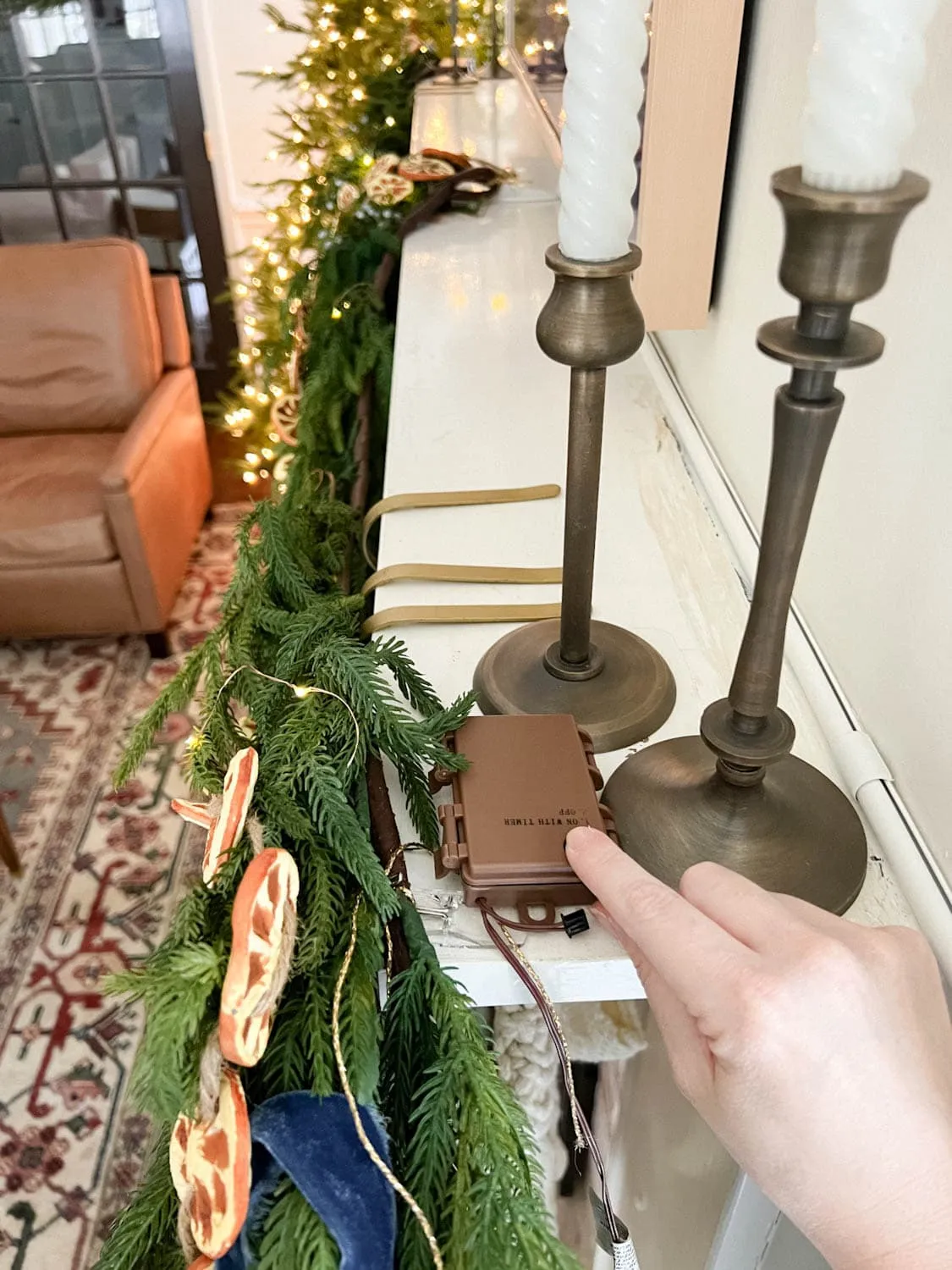 How to Make Beautiful DIY Mantel Garland for Christmas - Bless'er House