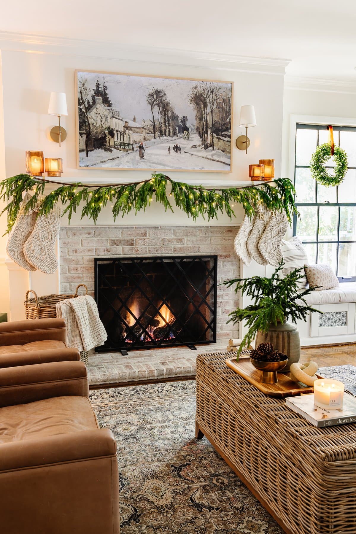 How to Make Beautiful DIY Mantel Garland for Christmas - Bless'er House