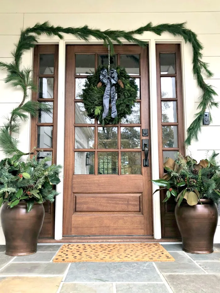 How to Make Completely FREE Christmas Planters for Your Porch - Southern State of Mind Blog by Heather
