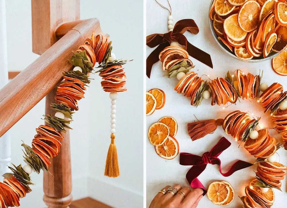 How to make dried orange garland | DIY 100 Ideas