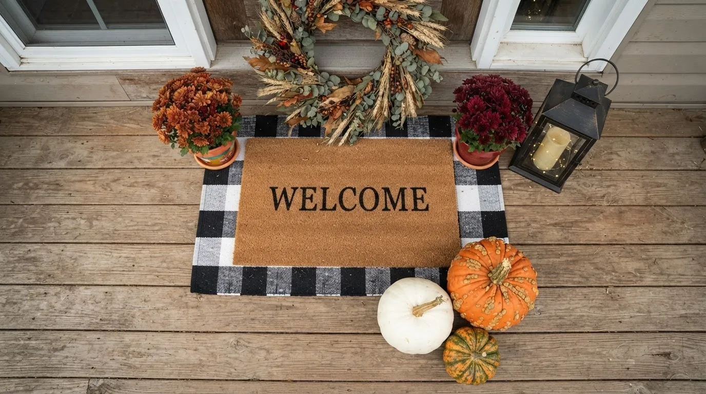 How to Style a Fall Front Entry Without Overdoing It - Knockety