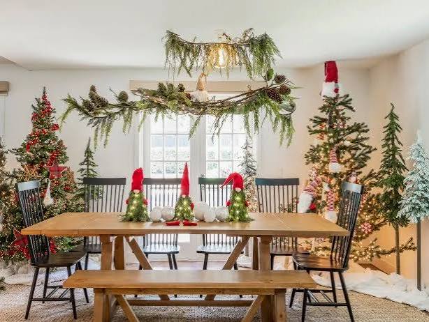 Ideas for Decorating Chandelier for Christmas | HGTV