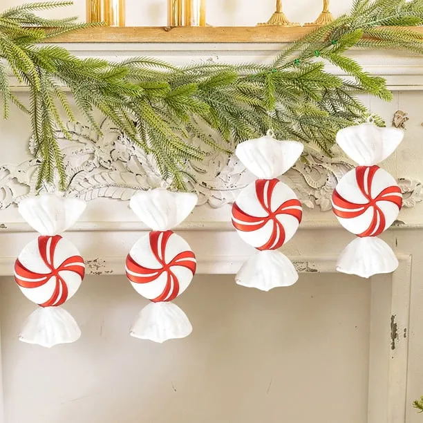JeashCHAT Christmas Candy Ornaments, 12.2 Inch Large Candy Shaped Hanging  Ornaments Pendant Christmas Tree Decorations Xmas Holiday Party Supplies  Gifts - Walmart.com