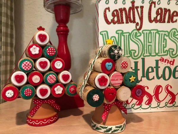 Kids Craft – Christmas Corks & Button Tree — CraftBits.com