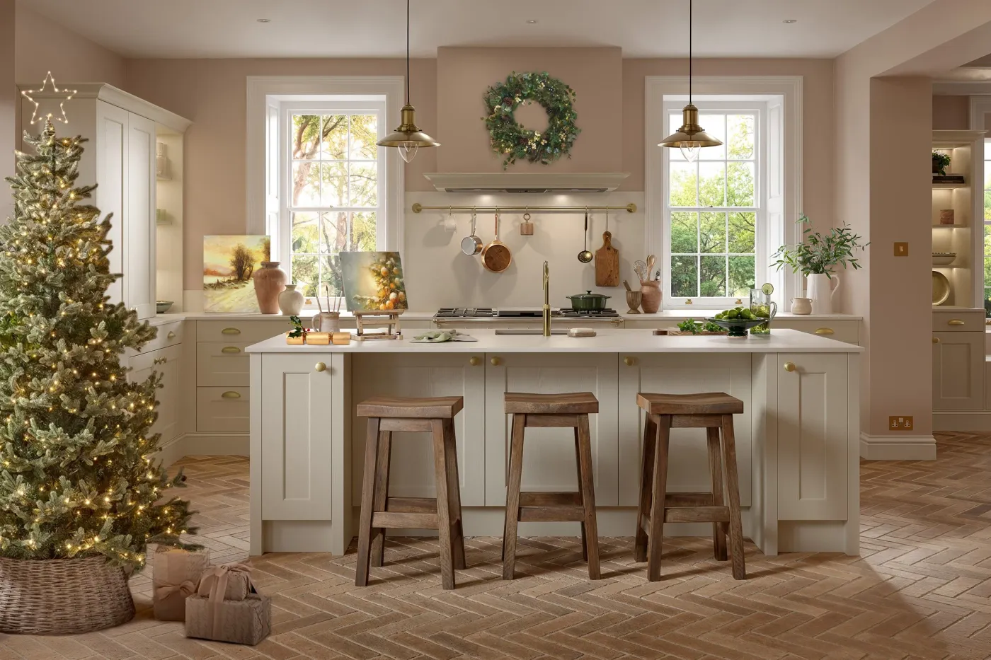 kitchen at christmas — Explore Kitchen Design Inspiration with Saturn  Kitchens Blogs — Saturn kitchens Northampton