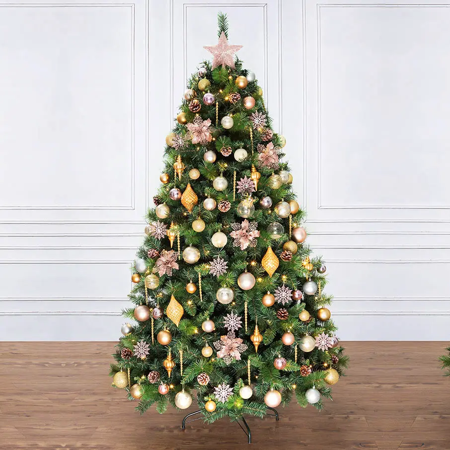 La Fleurette - Rose Gold Decorated Christmas Tree