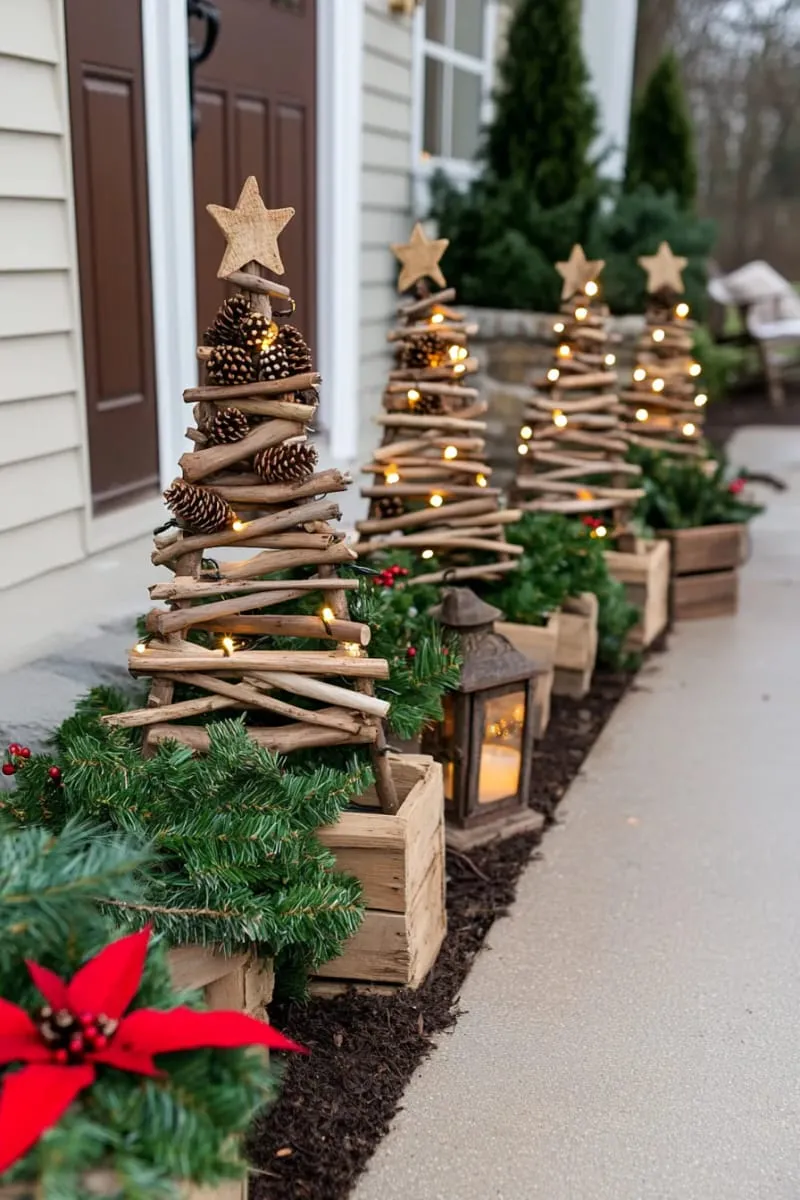 Large Outdoor Wooden Stores Christmas Decorations | Natural That Discounts  Wow