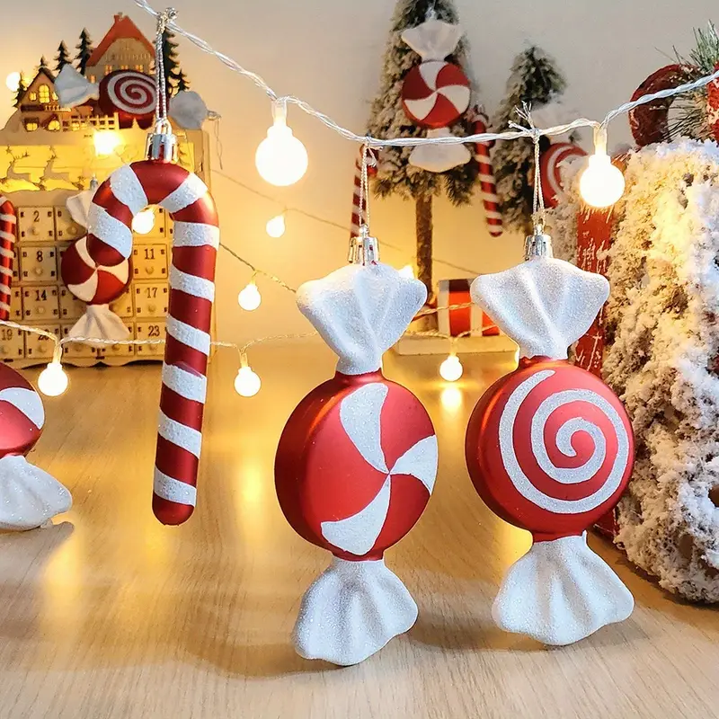 large vintage red white spiral candy canes lollipops hanging - Temu Bahrain