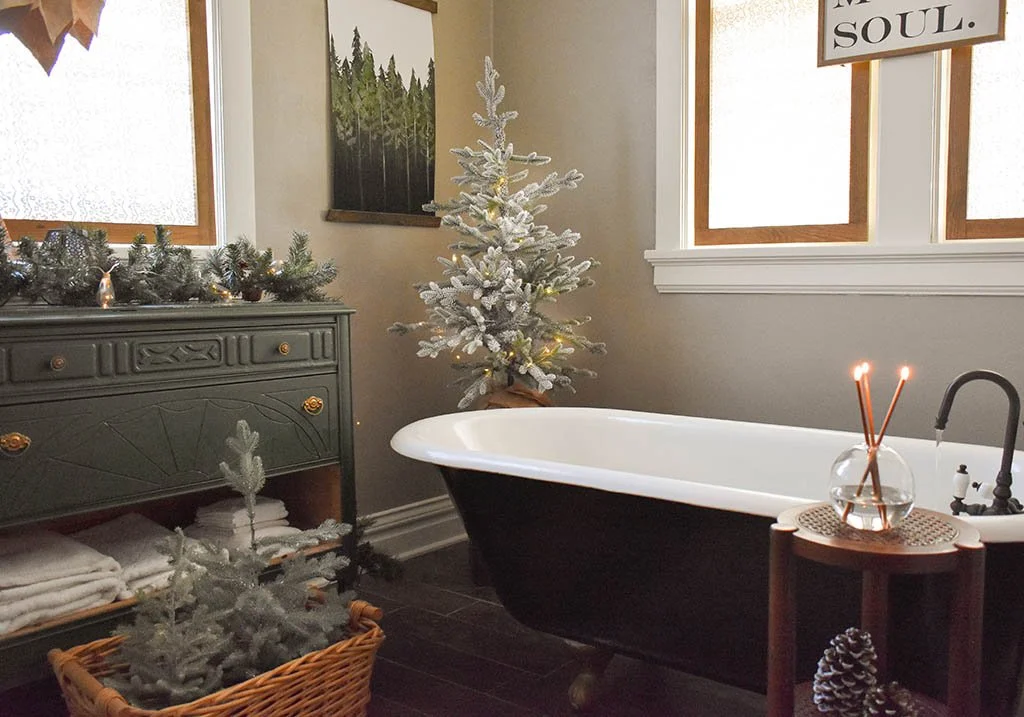 Magical Holiday Bathroom Tour — The Altered Abode - Interior Design