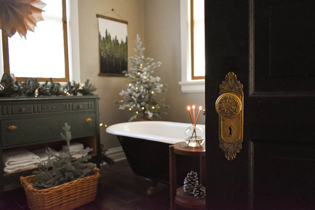 Magical Holiday Bathroom Tour — The Altered Abode - Interior Design