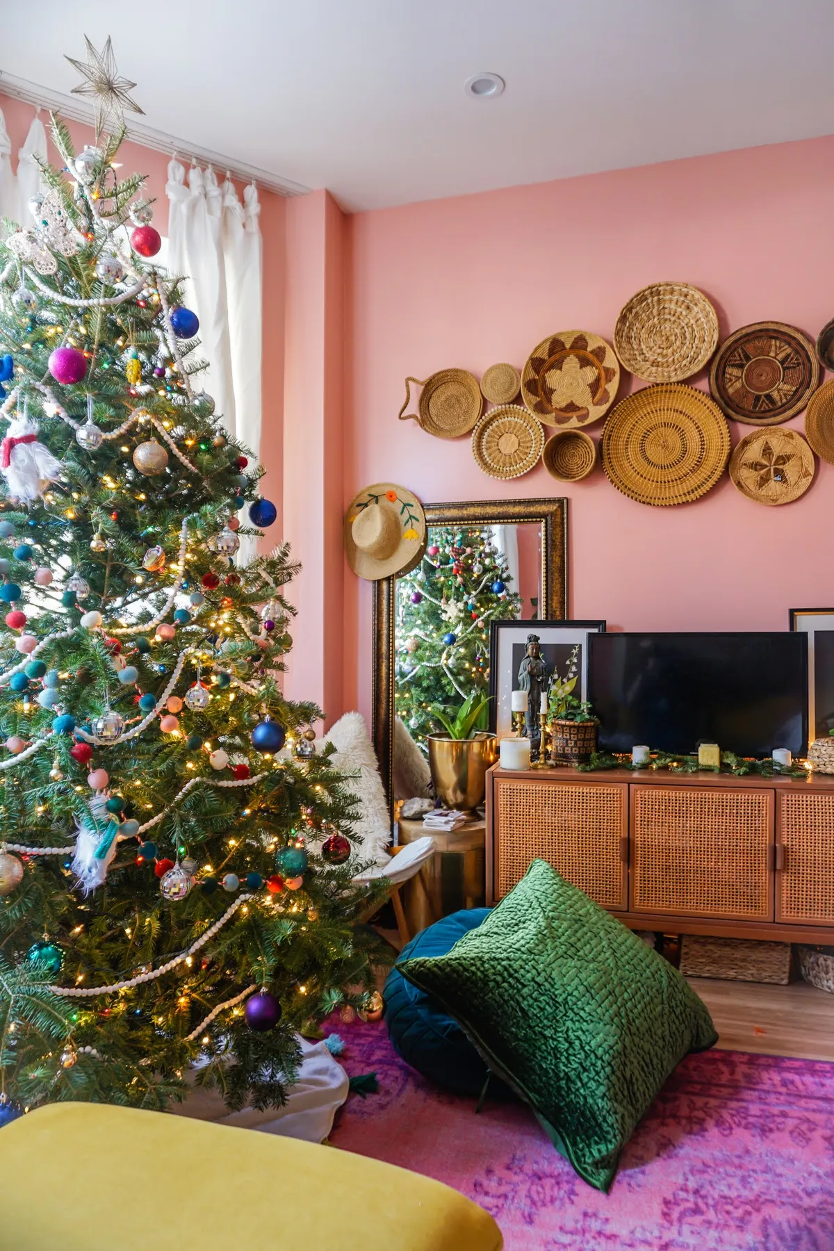 Meet This Year's Colorful Eclectic Boho Christmas Decor - TfDiaries