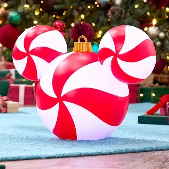 Mickey Mouse Icon Peppermint Swirl Light-Up Ornaments on Disney Store –  Holiday Merchandise 2025 — EXTRA MAGIC MINUTES