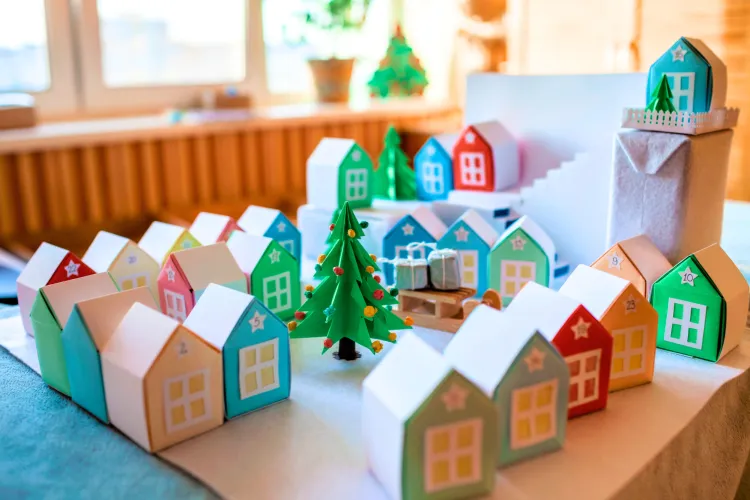 Mini Christmas Village Diy 2023 Dollar Tree Christmas Village – Cobblestone  Corners