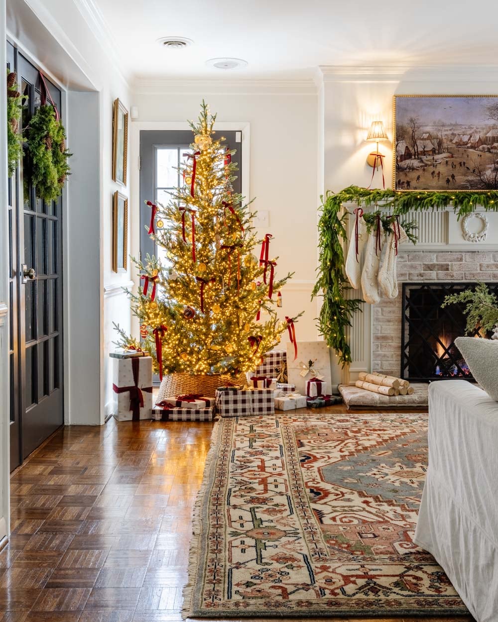 Modern Colonial Christmas Home Tour 2024 - Bless'er House