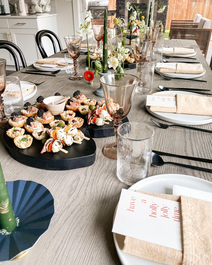 Modern Holiday Tablescape | Just A Tina Bit