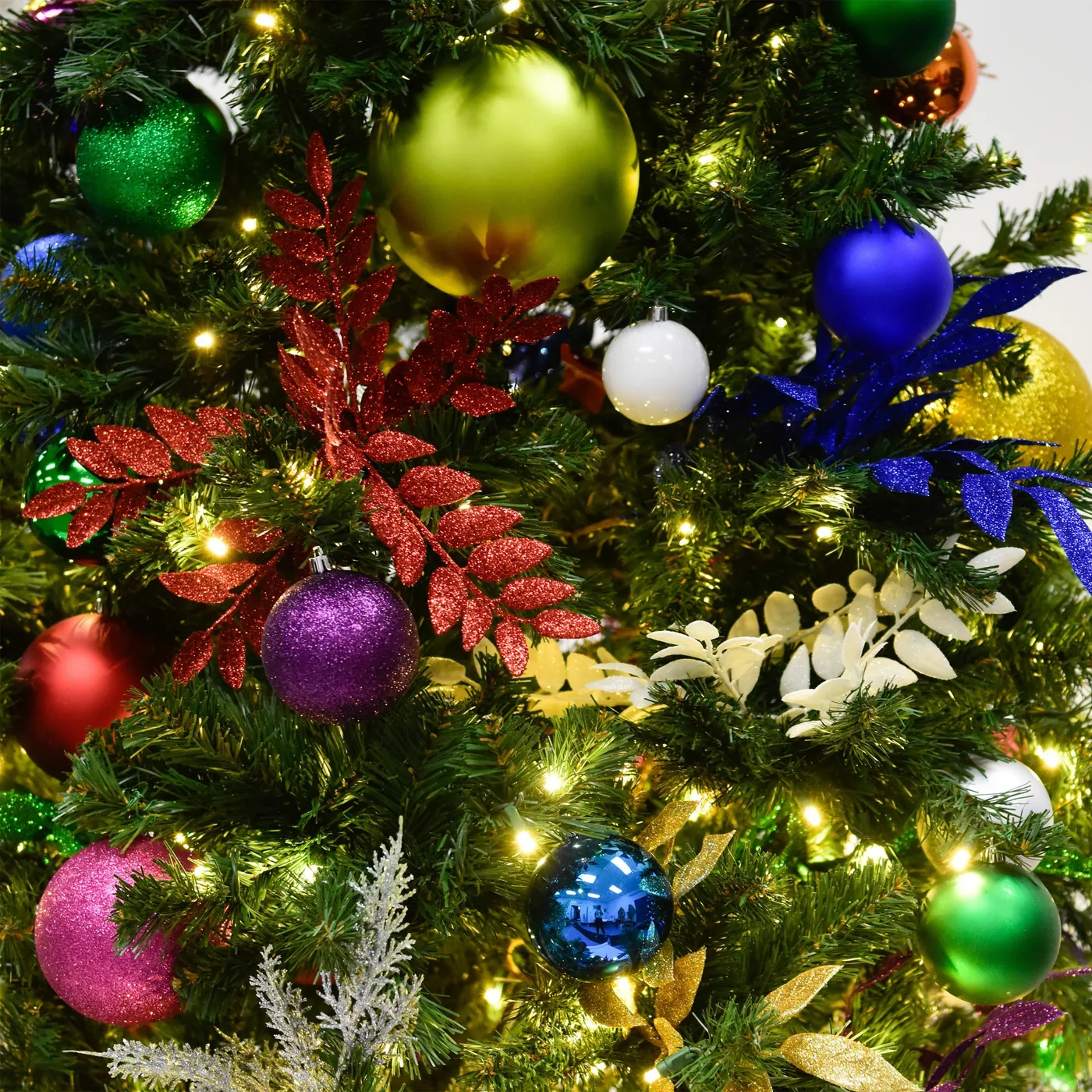 Multi-Color Pre-Decorated Christmas Garland | Holiday Hues
