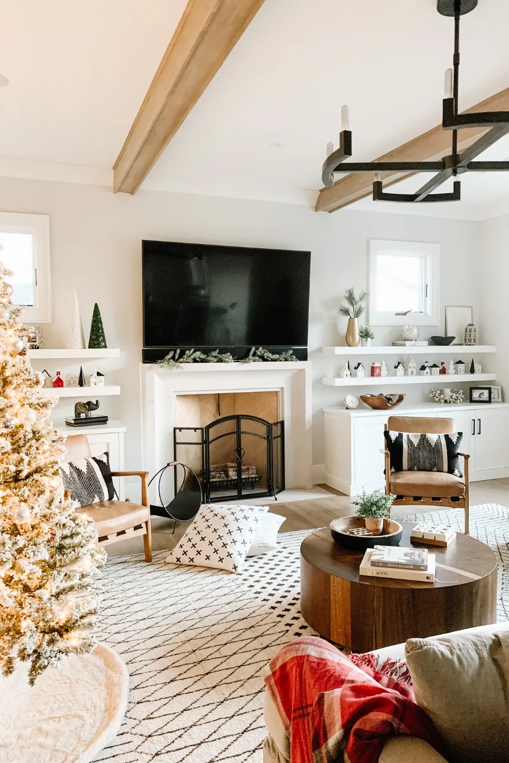 My Kind Of Sweet Home | Our Flocked Christmas Tree + Holiday Decor - My Kind of Sweet