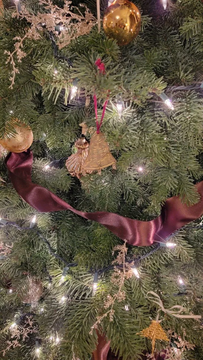 My Luxurious Deep Chocolate Brown and Gold Christmas Tree - Mantel and Table