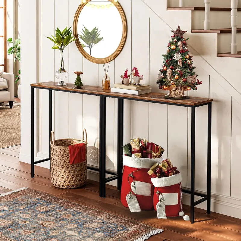 narrow console table 29 5 inch 74 9cm entryway table - Temu Mexico