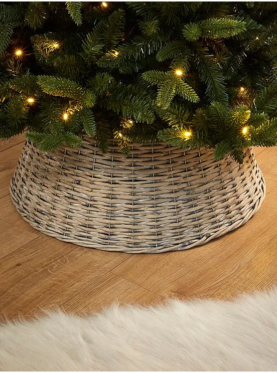 Natural Wicker Christmas Tree Skirt | Christmas | George at ASDA
