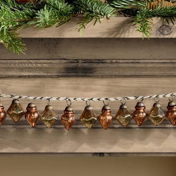 Nkuku Ekiti Bauble Garland - Antique ... | Seymour's Home