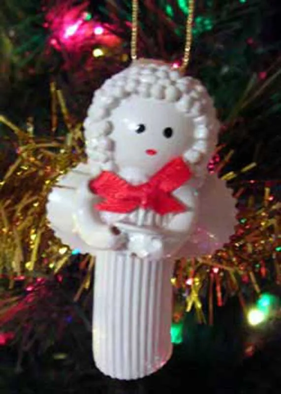 Noodle Angel - Homemade Christmas Ornament - NorthPoleChristmas